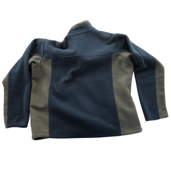 Columbia Men Fleece Jacket XL Full Zip Mock Neck Outdoors Cozy Casual Colorblock - Picture 2 of 16